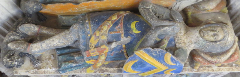 Wales St Athan - St Athan Roger Berkerolles 1351 and Katherine de Turberville